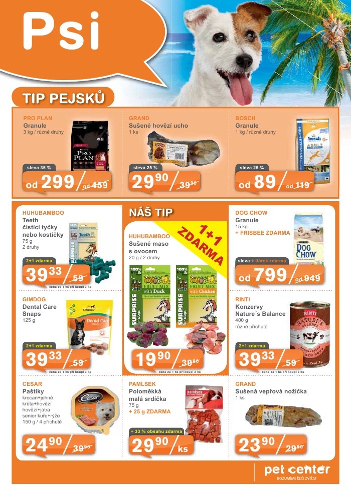 leták Pet Center strana 1 leták Pet Center strana 1