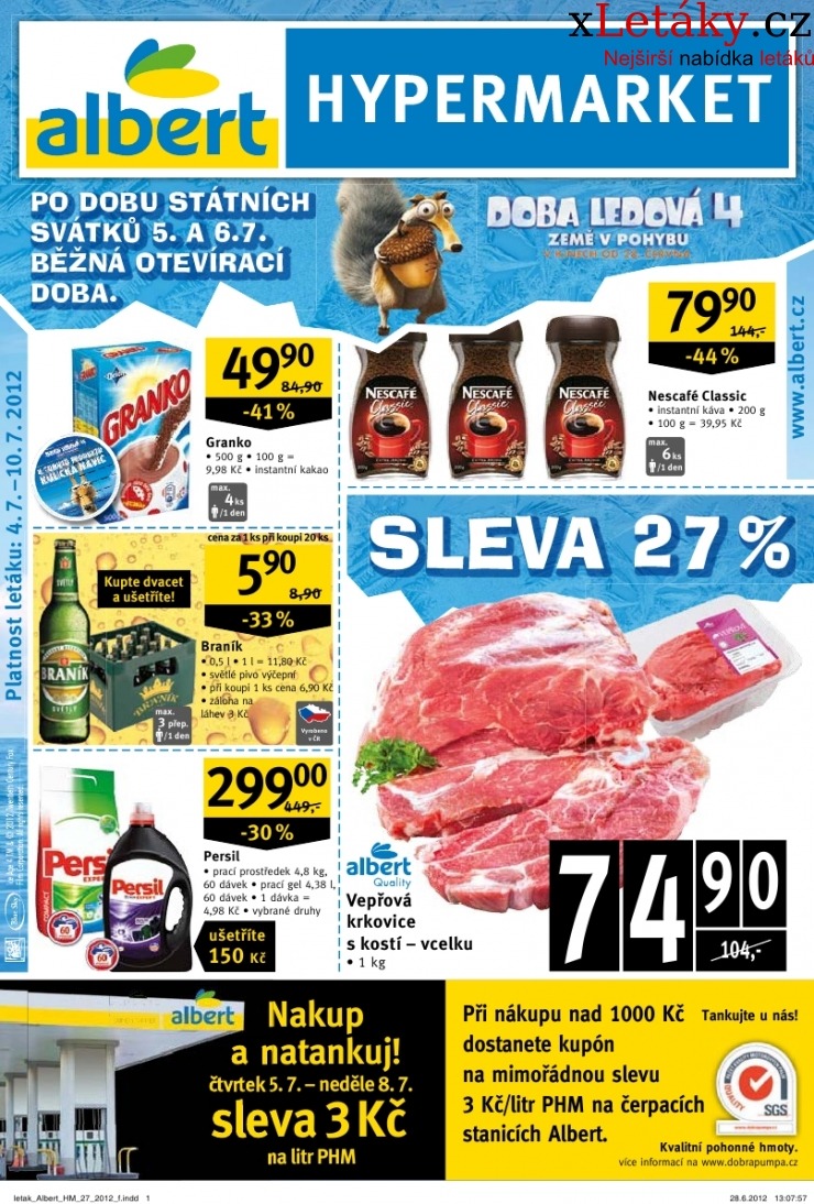 leták Albert Hypermarket akční leták strana 1 leták Albert Hypermarket akční leták strana 1