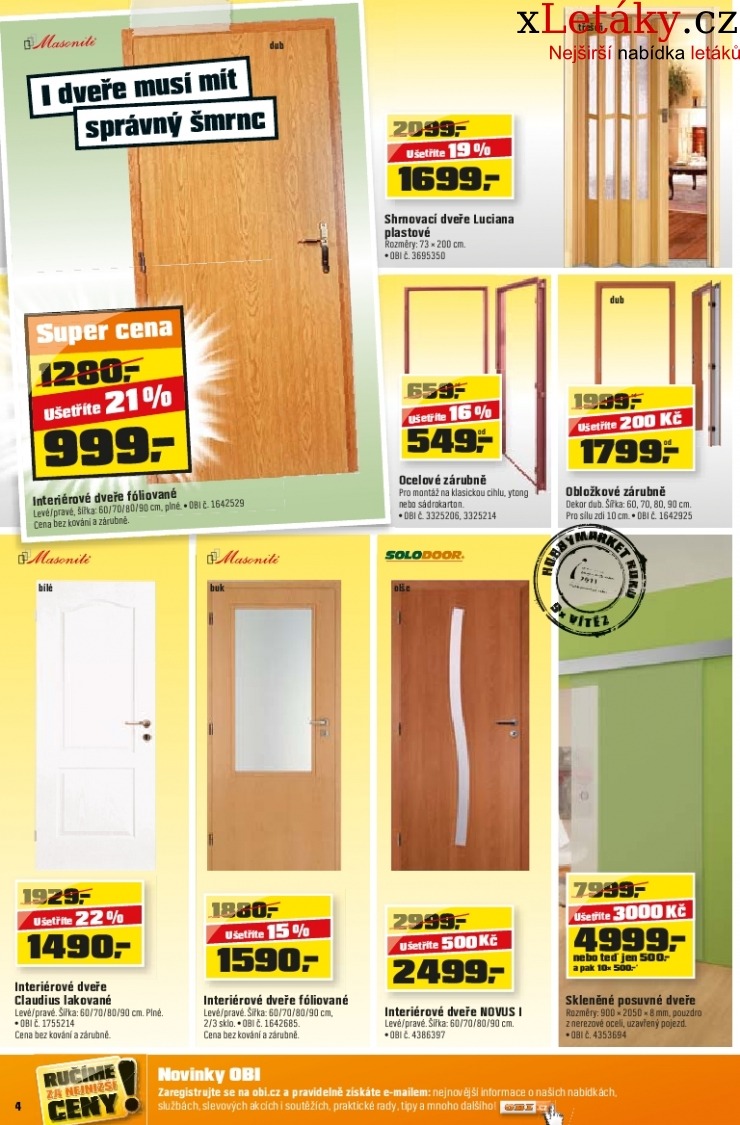 leták OBI leták strana 1 leták OBI leták strana 1