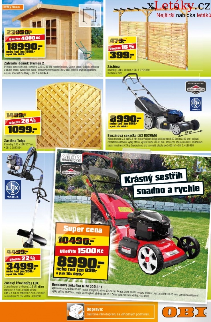 leták OBI leták strana 1 leták OBI leták strana 1