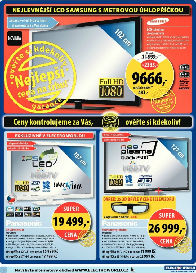 leták Electro World strana 1 leták Electro World strana 1