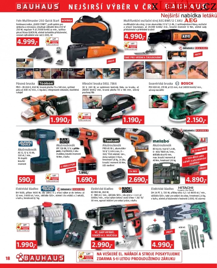 leták Bauhaus leták strana 1 leták Bauhaus leták strana 1