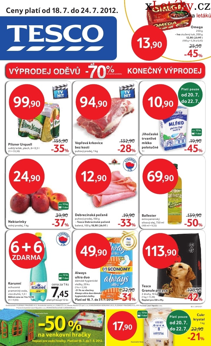 letk Tesco aktuln letk strana 1