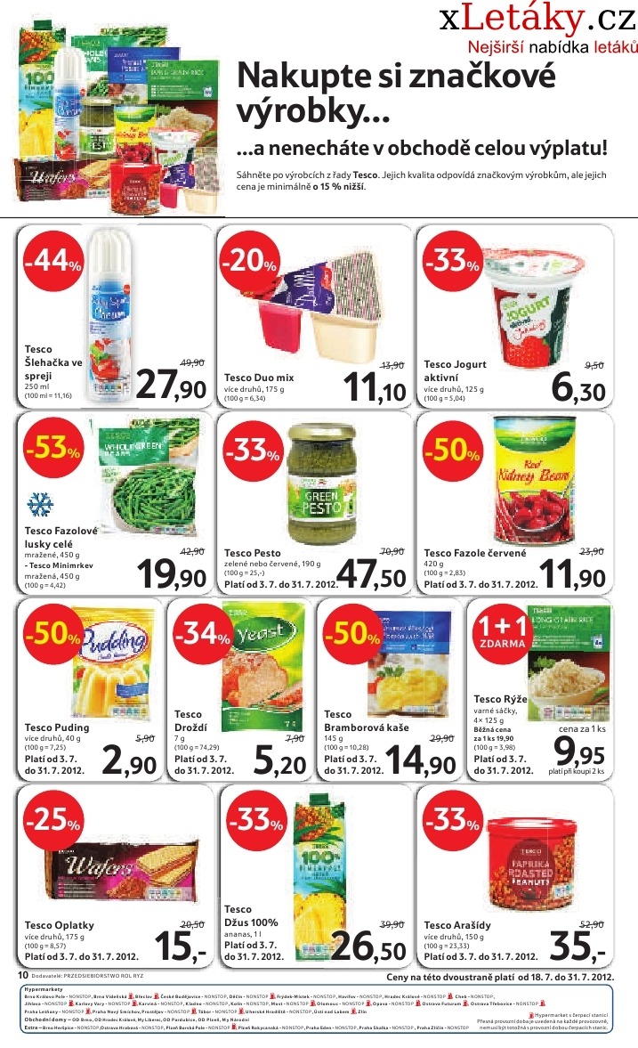 let�k Tesco aktu�ln� let�k strana 1