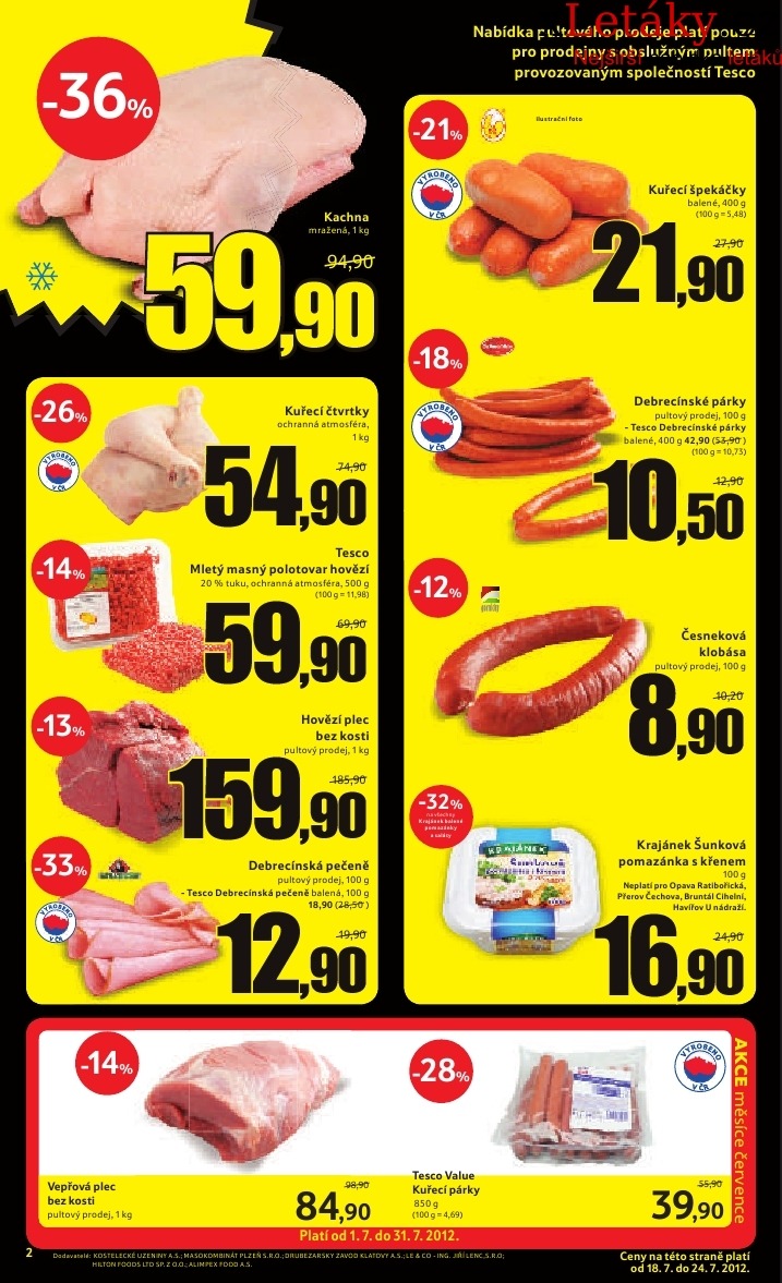 leták Tesco akční leták strana 1 leták Tesco akční leták strana 1