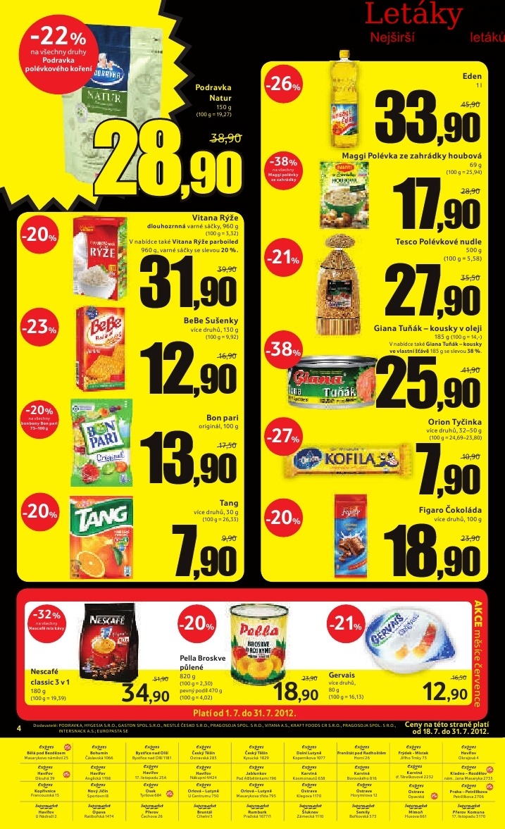 leták Tesco akční leták strana 1 leták Tesco akční leták strana 1