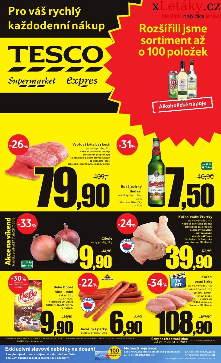 letk Tesco aktuln letk strana 1