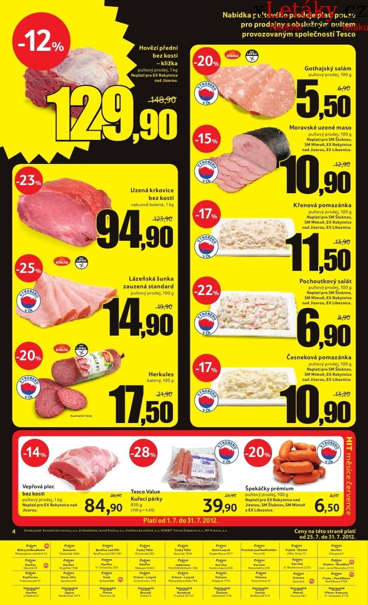 leták Tesco aktuální leták strana 1 leták Tesco aktuální leták strana 1