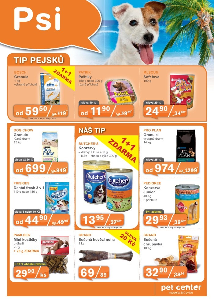 leták Pet Center strana 1 leták Pet Center strana 1