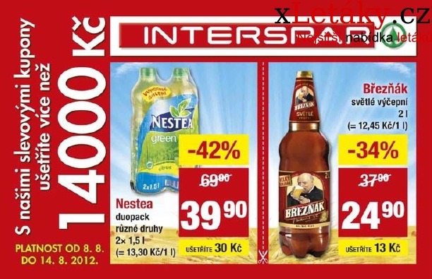 leták Interspar - kupón akční leták strana 1 leták Interspar - kupón akční leták strana 1