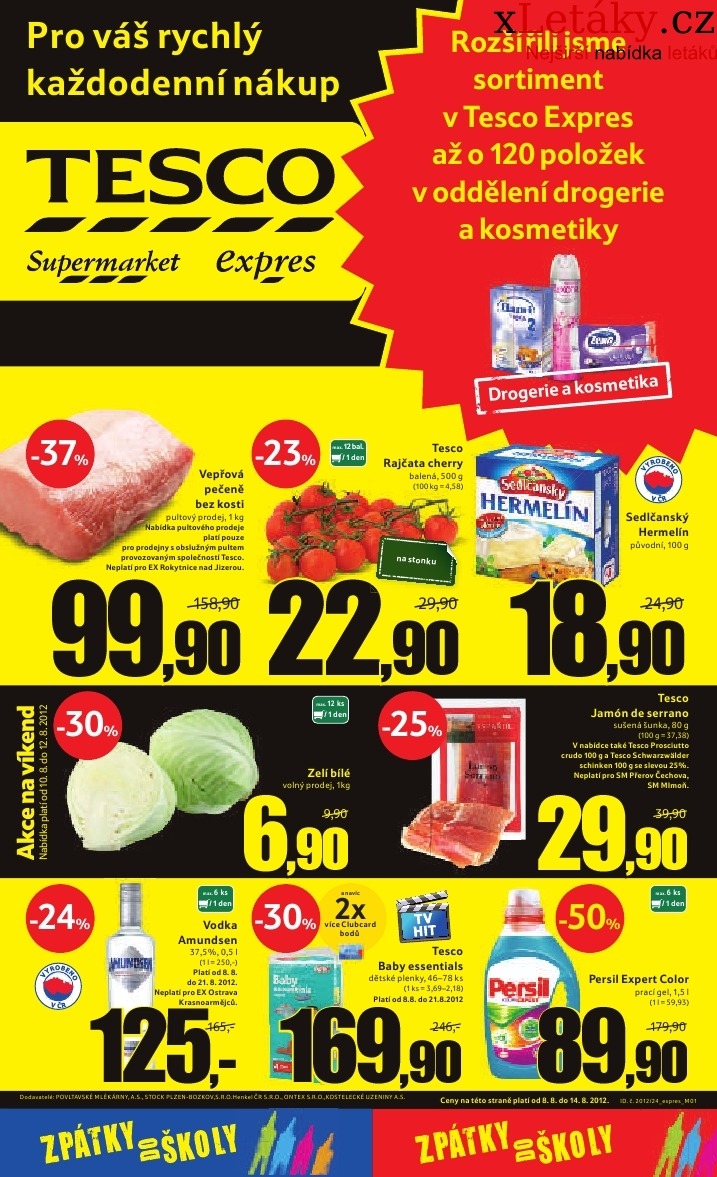 letk Tesco - extra aktuln letk strana 1