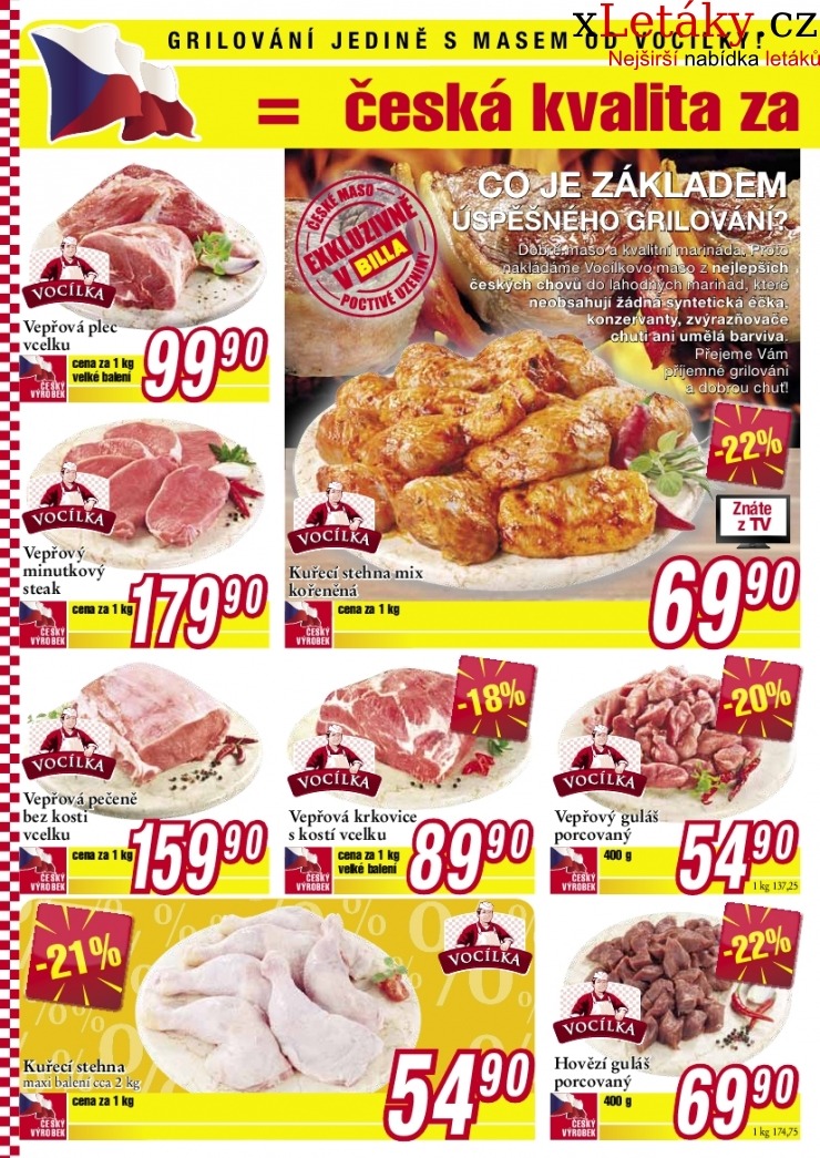 leták Billa - velký supermarket akční leták strana 1 leták Billa - velký supermarket akční leták strana 1