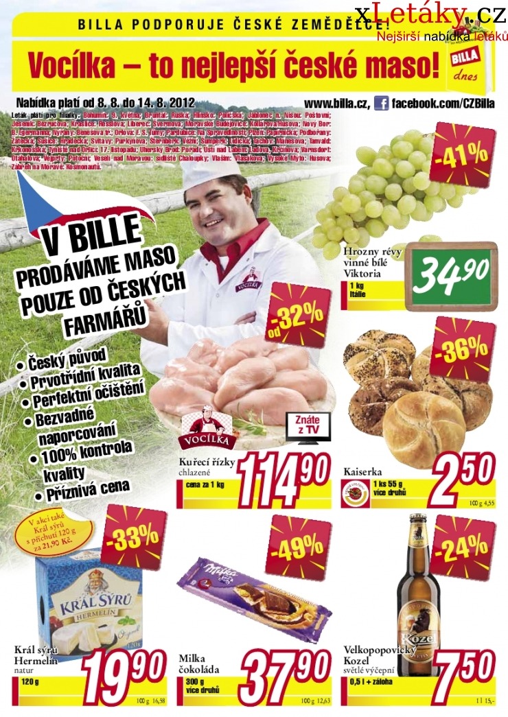 letk Billa - mal supermarket akn letk strana 1
