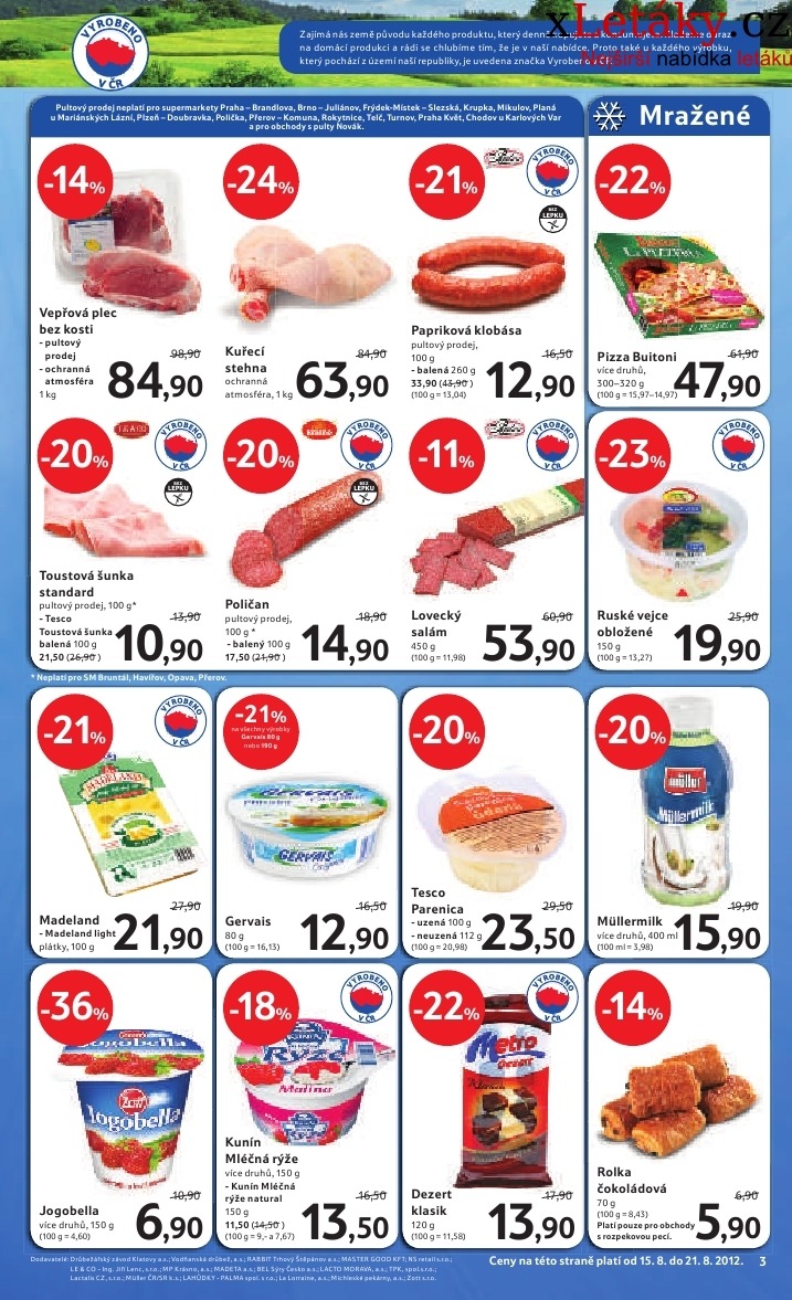 leták Tesco - supermarket aktuální leták strana 1 leták Tesco - supermarket aktuální leták strana 1
