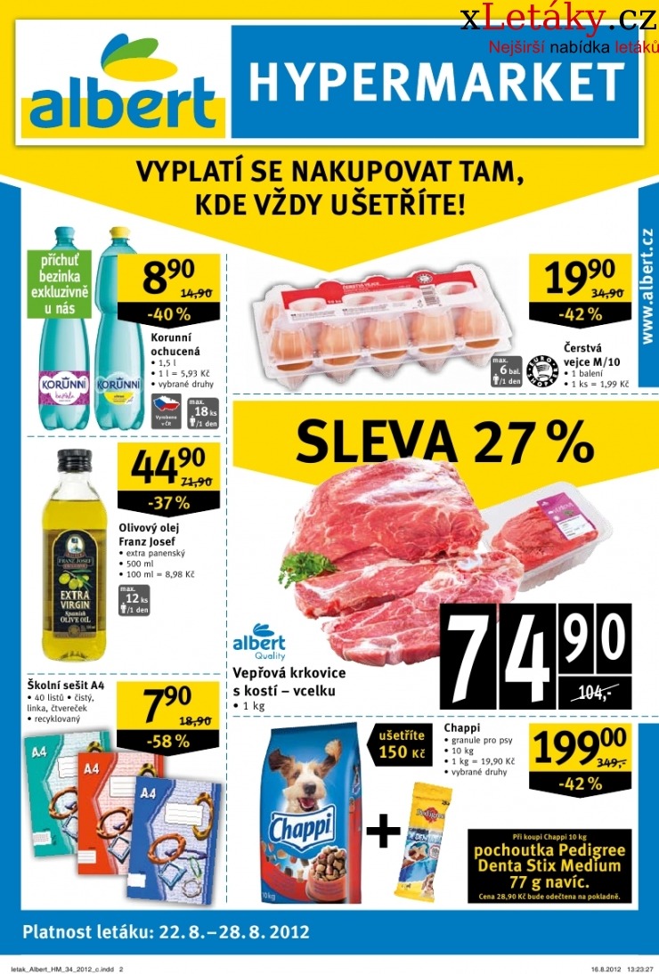 leták Albert Hypermarket akční leták strana 1 leták Albert Hypermarket akční leták strana 1