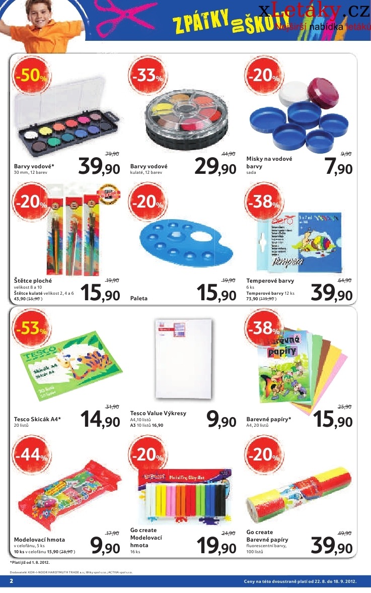 leták Tesco - zpátky do školy velký hypermarket leták strana 1 leták Tesco - zpátky do školy velký hypermarket leták strana 1