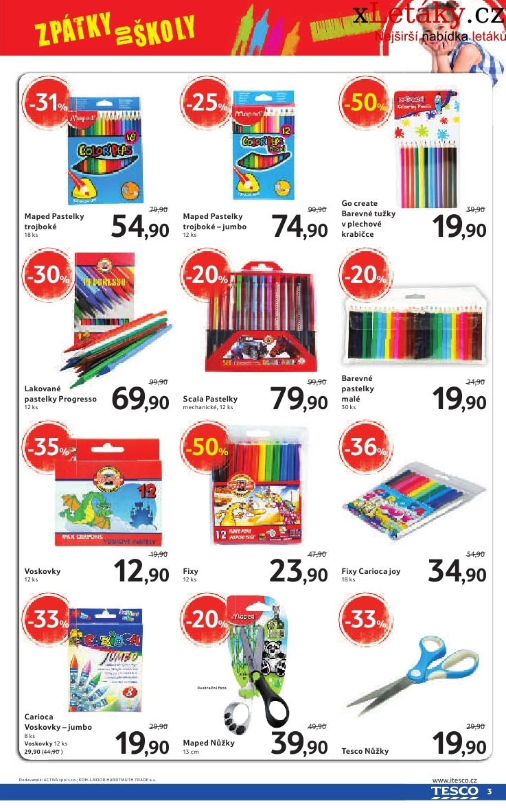 leták Tesco - zpátky do školy velký hypermarket leták strana 1 leták Tesco - zpátky do školy velký hypermarket leták strana 1