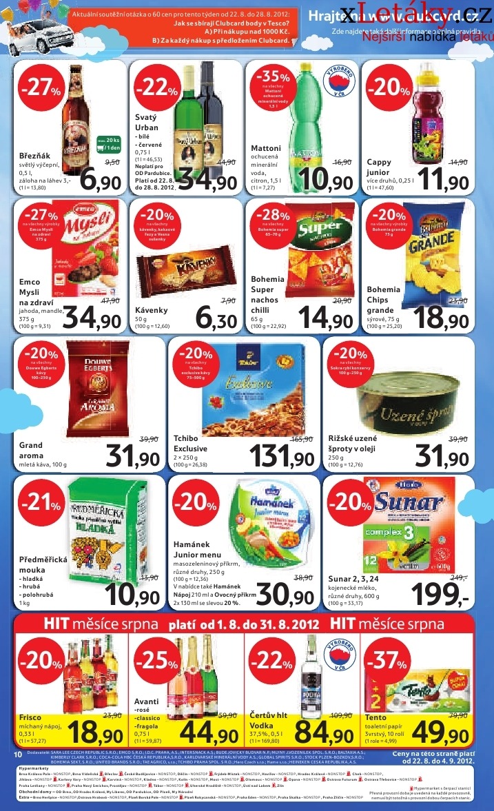 let�k Tesco - velk� hypermarket aktu�ln� let�k strana 1