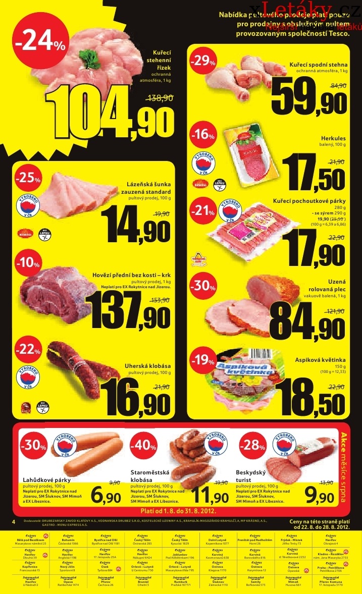 leták Tesco - expres aktuální leták strana 1 leták Tesco - expres aktuální leták strana 1