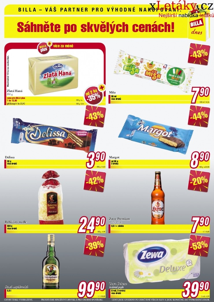 leták Billa - Most leták strana 1 leták Billa - Most leták strana 1