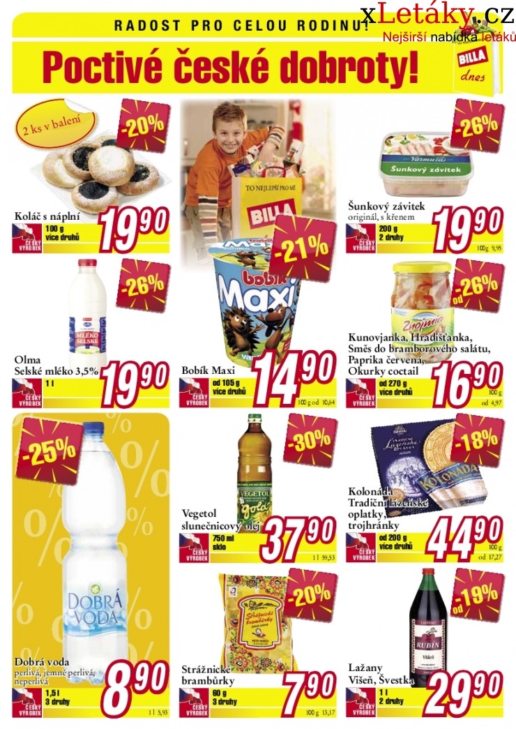 let�k Billa - speci�ln� nab�dka ak�n� let�k strana 1