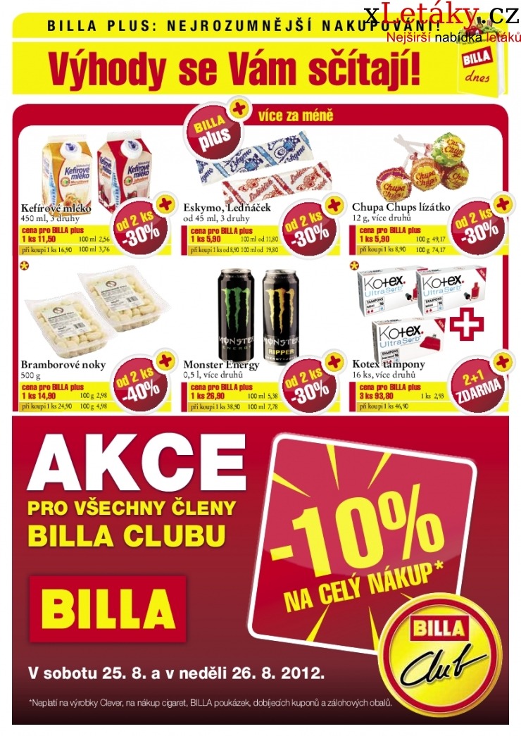 let�k Billa - speci�ln� nab�dka ak�n� let�k strana 1