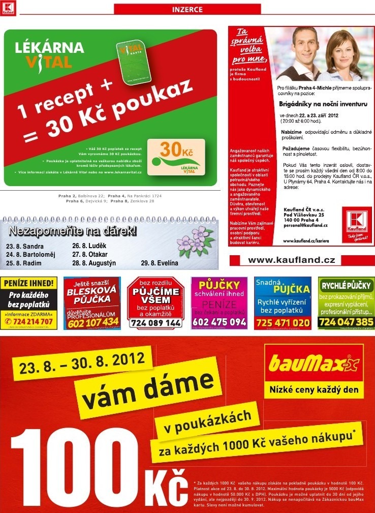 leták Kaufland strana 1 leták Kaufland strana 1