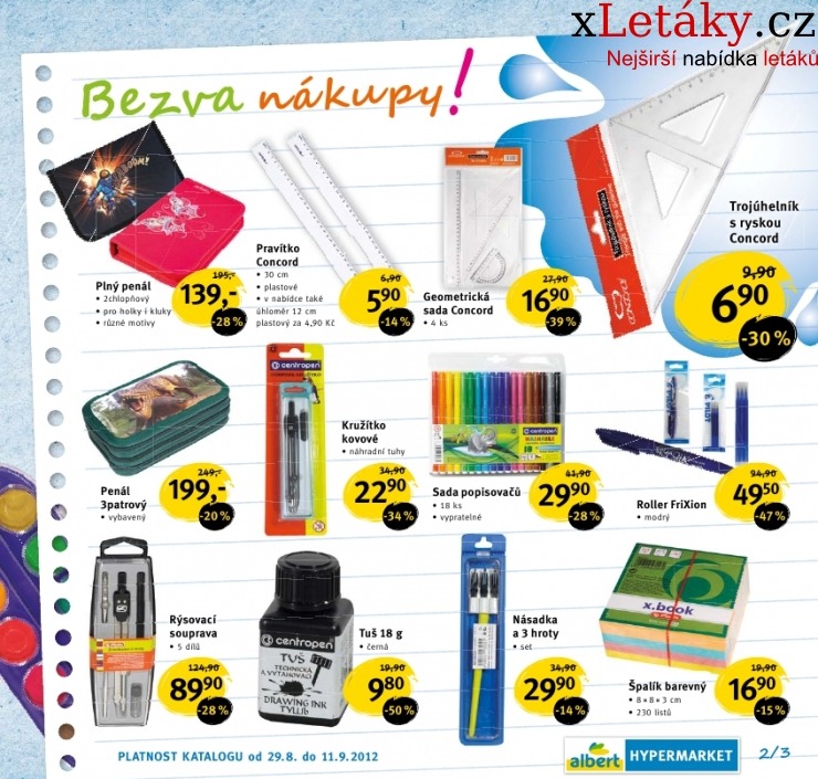 leták Albert Hypermarket - Škola akční leták strana 1 leták Albert Hypermarket - Škola akční leták strana 1