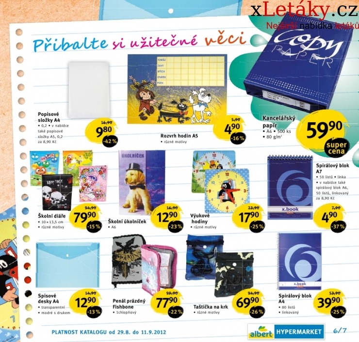 leták Albert Hypermarket - Škola akční leták strana 1 leták Albert Hypermarket - Škola akční leták strana 1