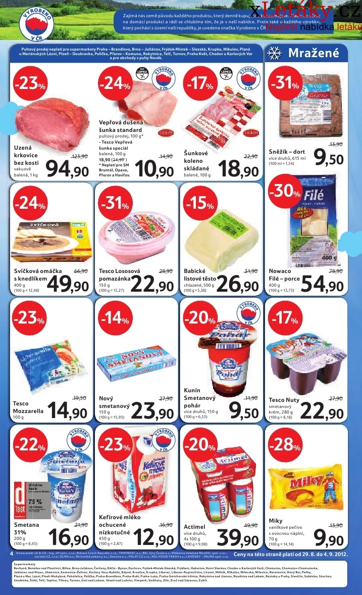 leták Tesco - supermarket leták strana 1 leták Tesco - supermarket leták strana 1
