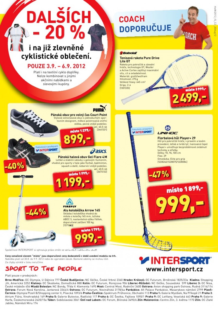 leták Intersport strana 1 leták Intersport strana 1