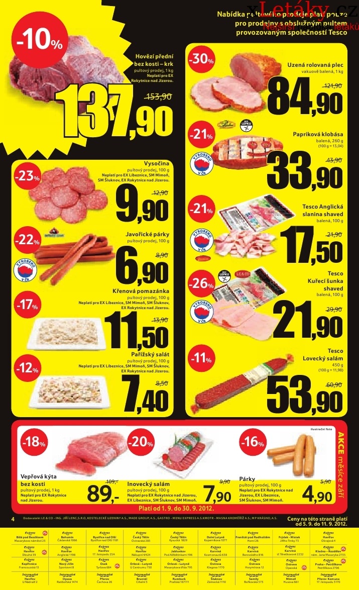 leták Tesco - expres aktuální leták strana 1 leták Tesco - expres aktuální leták strana 1