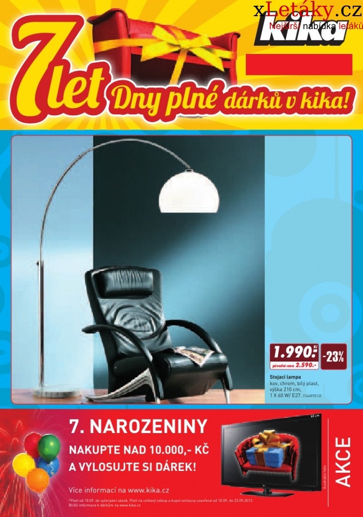 letk Kika nbytek - narozeniny akn letk strana 1