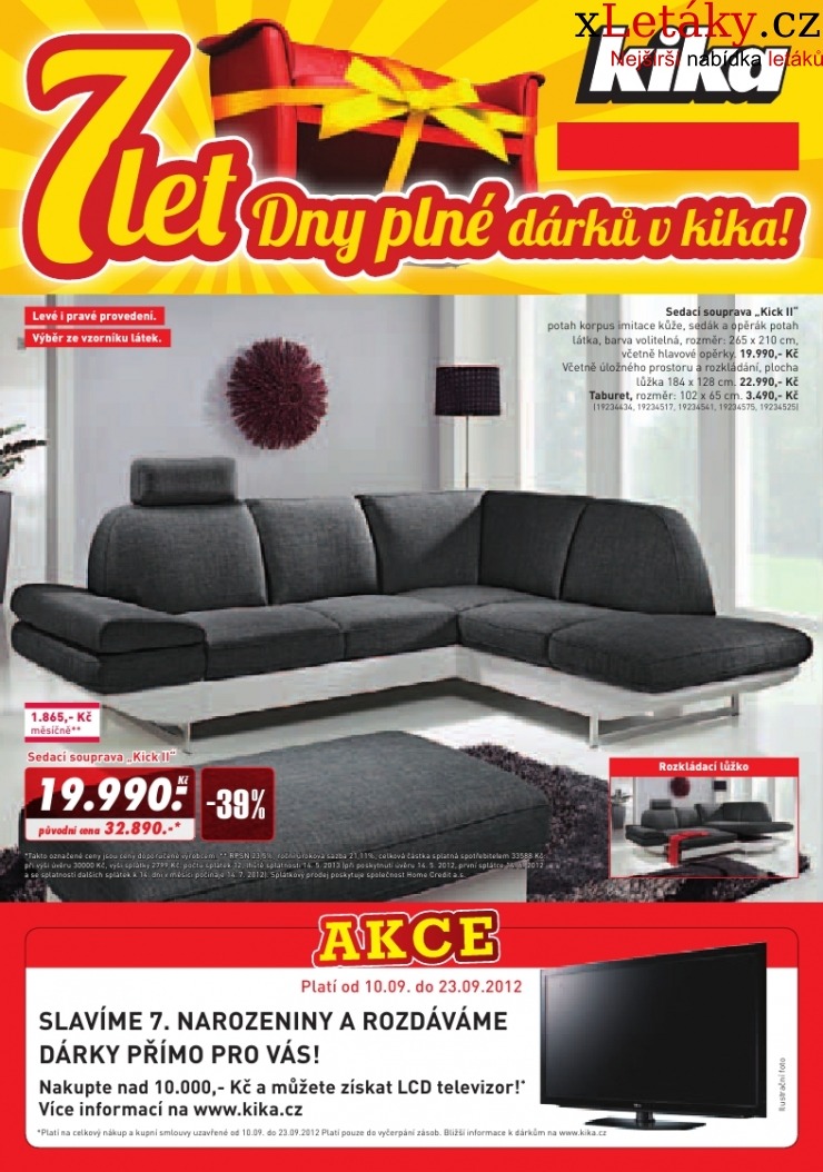 letk Kika nbytek - akce akn letk strana 1