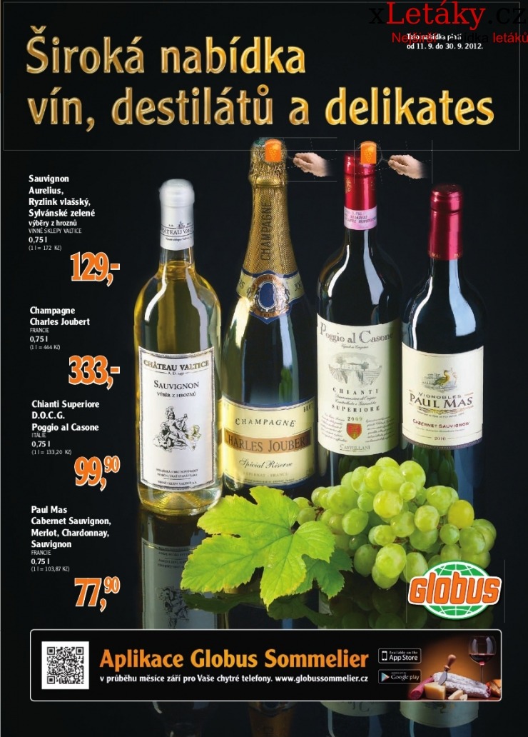leták Globus - nápoje leták strana 1 leták Globus - nápoje leták strana 1