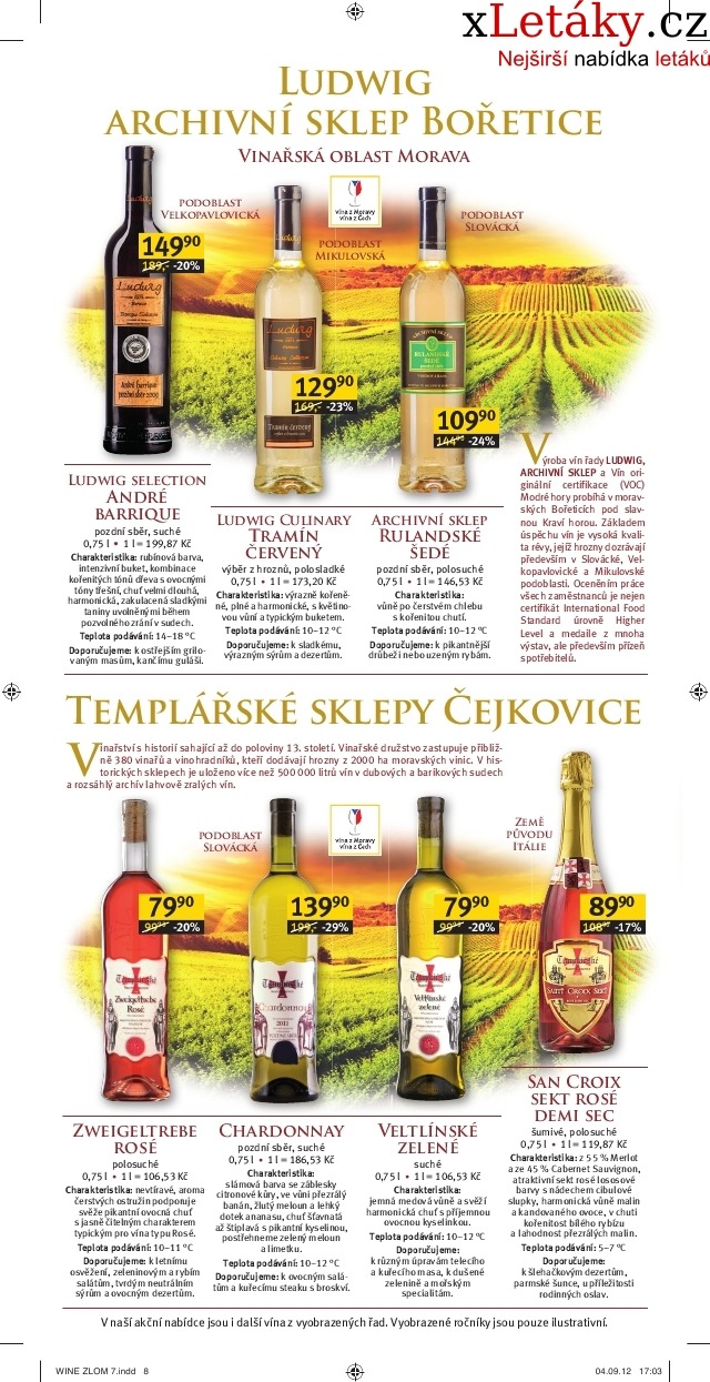 leták Albert Hypermarket - vína akční leták strana 1 leták Albert Hypermarket - vína akční leták strana 1