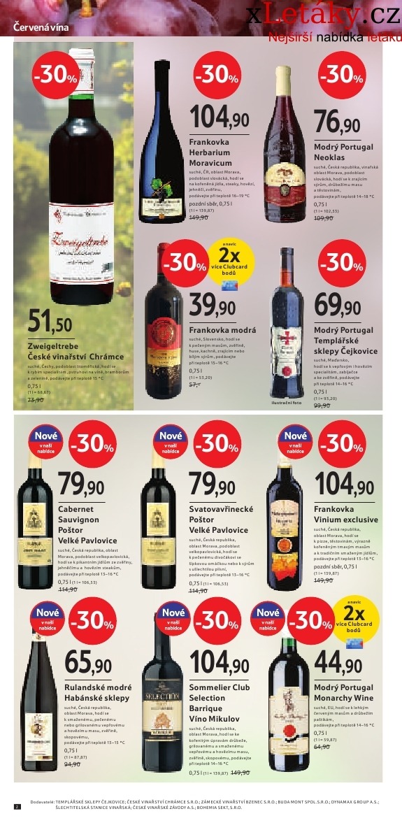 leták Tesco - malý hypermarket víno leták strana 1 leták Tesco - malý hypermarket víno leták strana 1