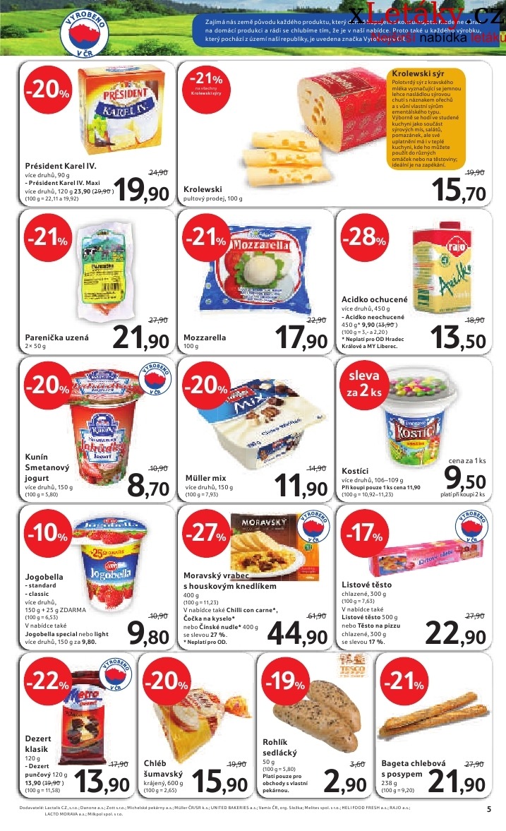 let�k Tesco - velk� hypermarket aktu�ln� let�k strana 1