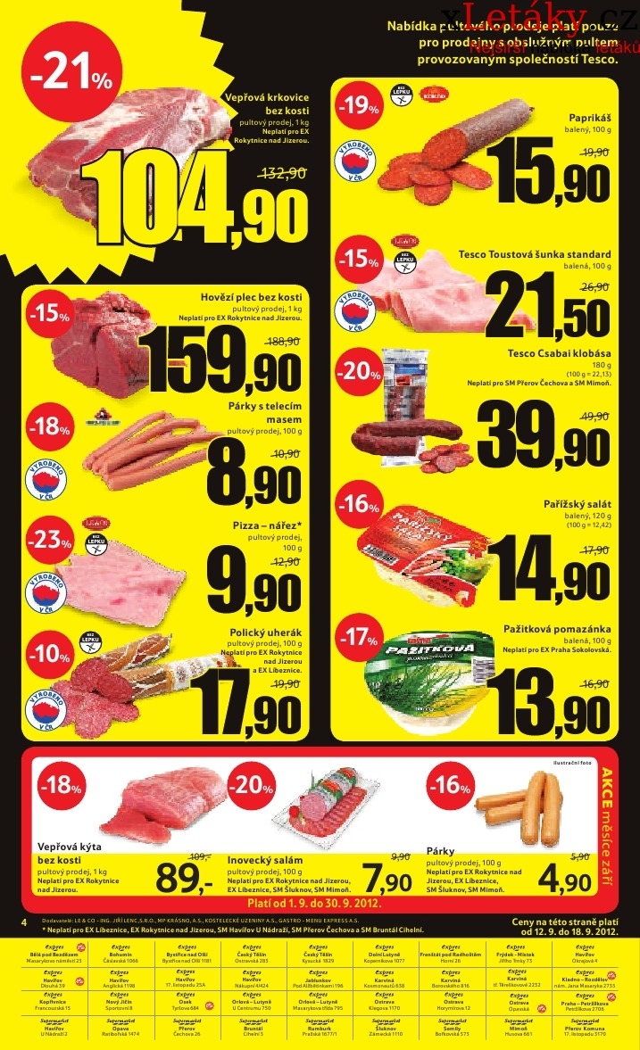 leták Tesco - Expres aktuální leták strana 1 leták Tesco - Expres aktuální leták strana 1