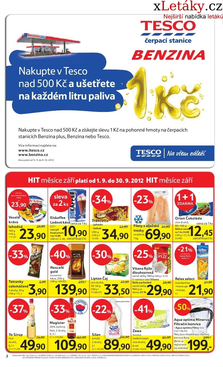 leták Tesco - supermarket aktuální leták strana 1 leták Tesco - supermarket aktuální leták strana 1