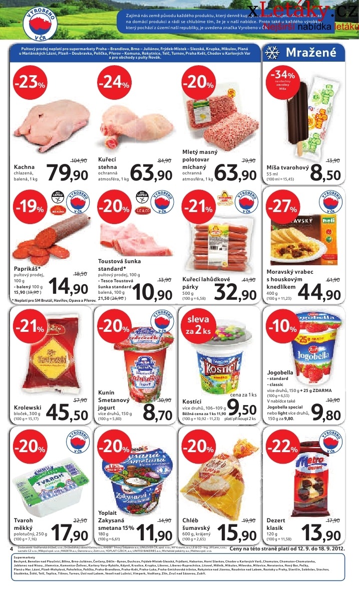 leták Tesco - supermarket aktuální leták strana 1 leták Tesco - supermarket aktuální leták strana 1