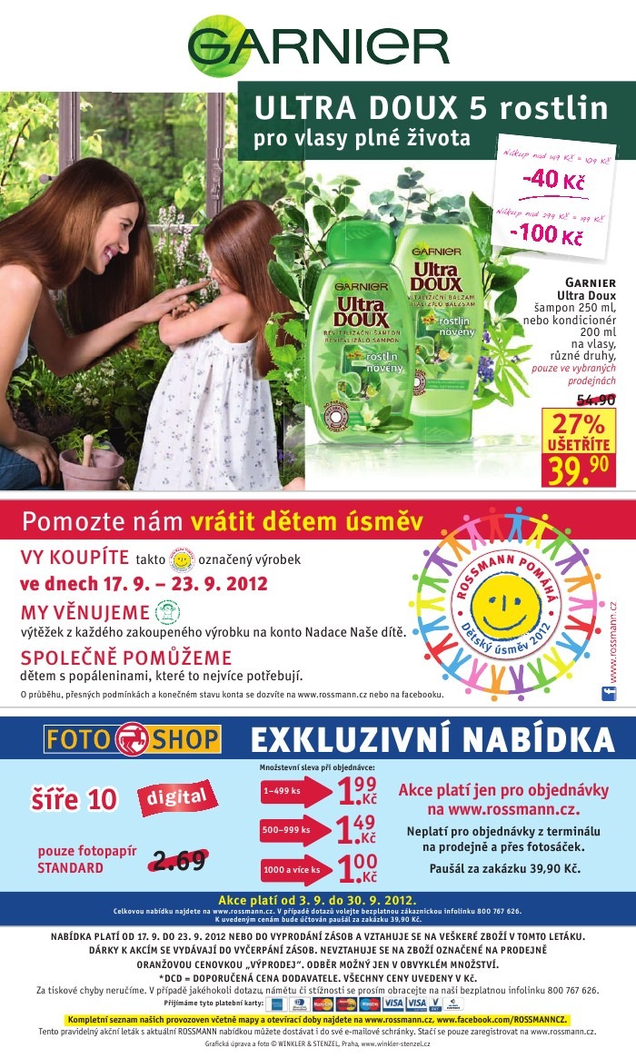 leták Rossmann strana 1 leták Rossmann strana 1
