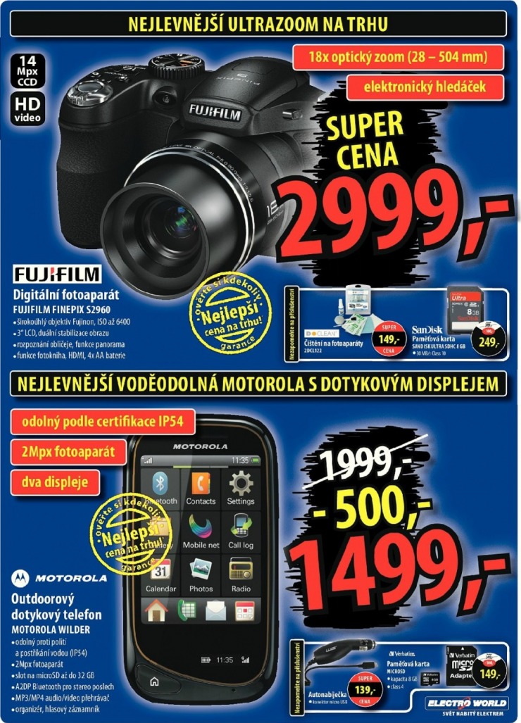 leták Electro World strana 1 leták Electro World strana 1