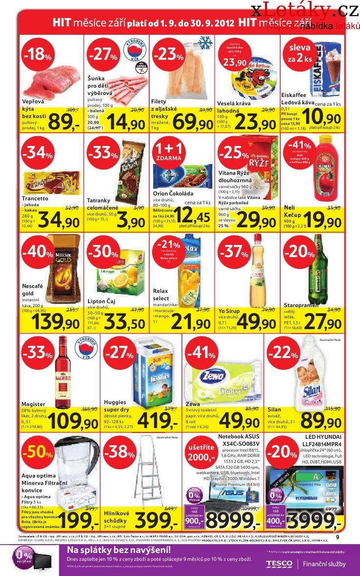 leták Tesco - malý hypermarket aktuální leták strana 1 leták Tesco - malý hypermarket aktuální leták strana 1