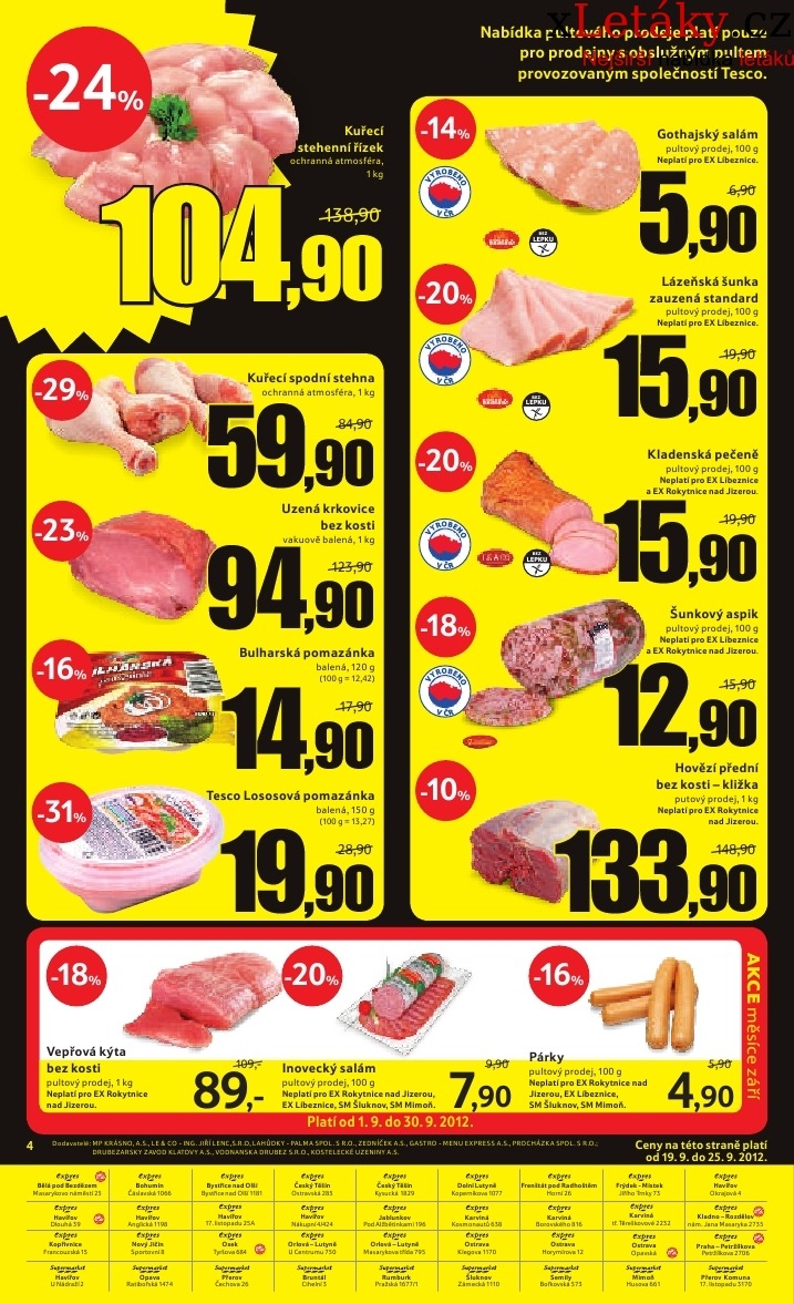 leták Tesco - expres aktuální leták strana 1 leták Tesco - expres aktuální leták strana 1