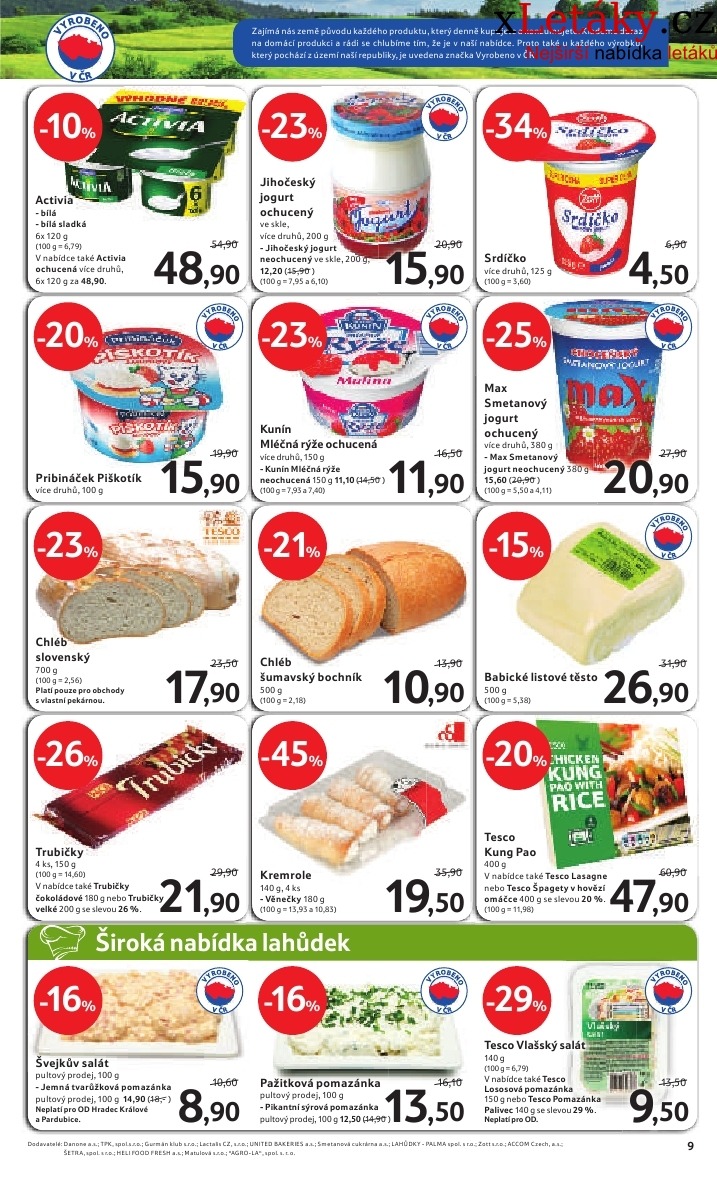 let�k Tesco aktu�ln� let�k strana 1