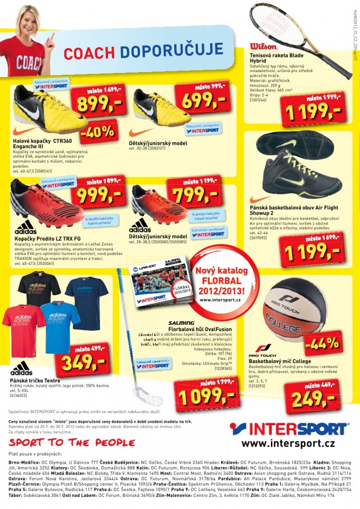 leták Intersport strana 1 leták Intersport strana 1