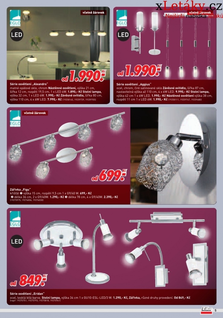 leták Kika nábytek - Lampy akční leták strana 1 leták Kika nábytek - Lampy akční leták strana 1