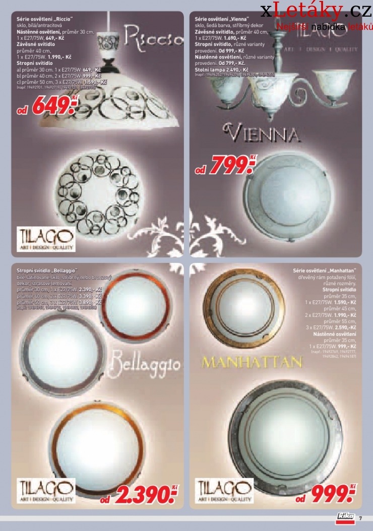 leták Kika nábytek - Lampy akční leták strana 1 leták Kika nábytek - Lampy akční leták strana 1