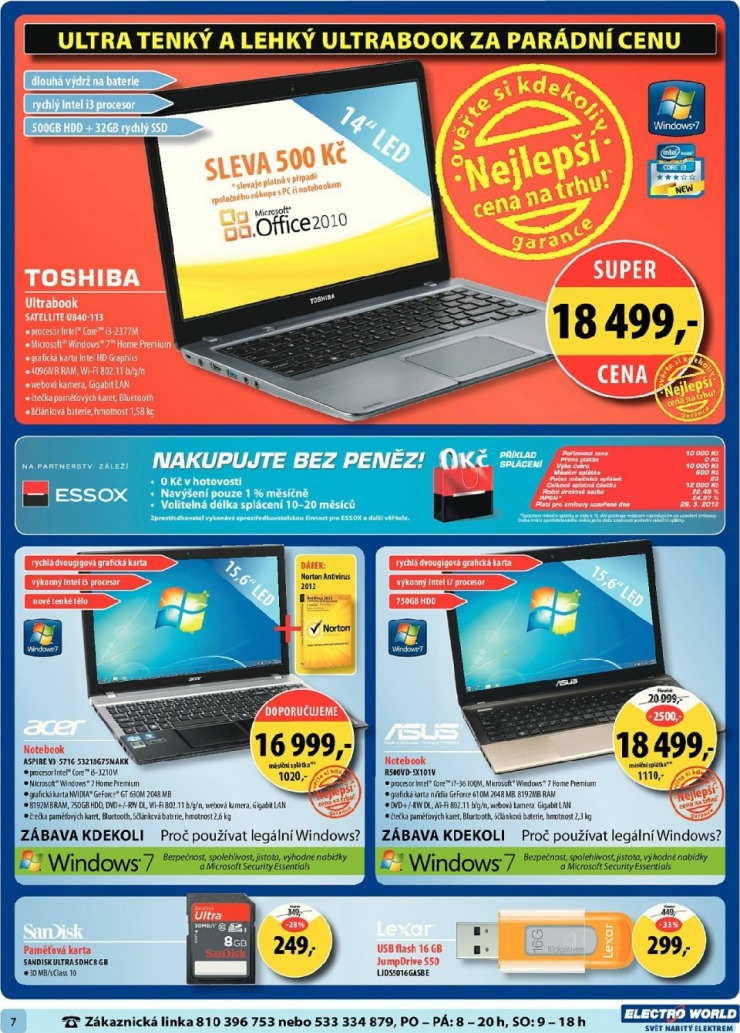 leták Electro World strana 1 leták Electro World strana 1